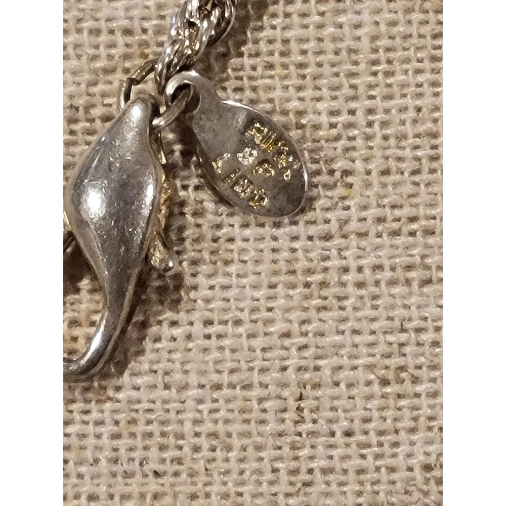 Vintage Rinc SP Lind Link Silver Plated Rope & Fancy Link Chain Bracelet lot 2 - Picture 2 of 7